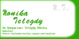 monika telegdy business card